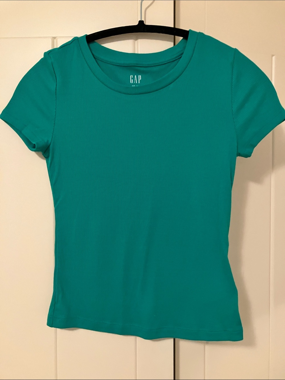 GAP Short Sleeve Ribbed Tee in Kelly Green XS NWT